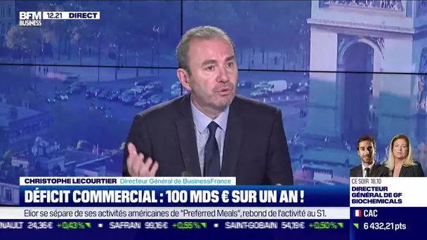 Christophe Lecourtier (BusinessFrance) : 100 milliards d'euros de déficit commercial sur un an !