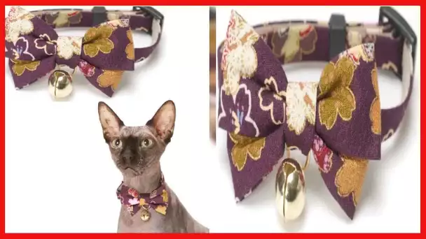 Necoichi Kimono Bow Tie Cat Collar