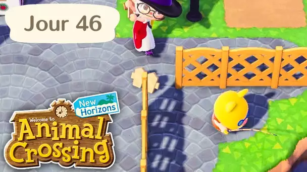 Jour 46 | Je confine mes habitants ! | Animal Crossing : New Horizons