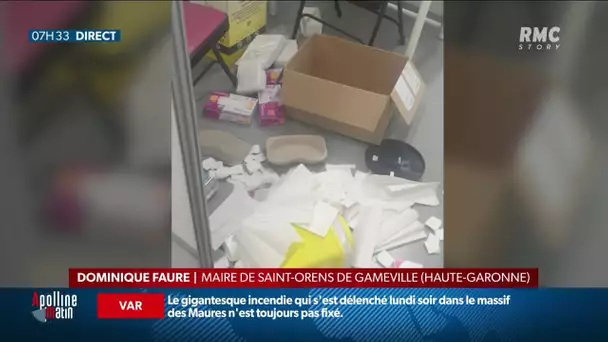 Centre de vaccination vandalisé: "il y a un lien avec les antivax" lâche la maire de Saint-Orens