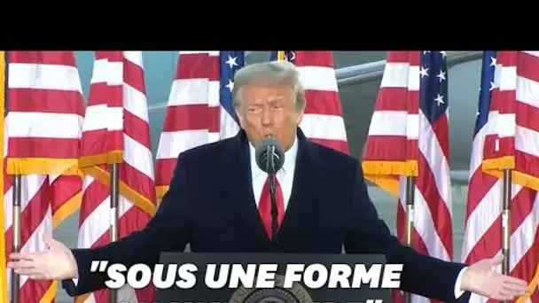 Dans son dernier discours, Trump affirme: "nous reviendrons"