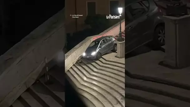 Un conducteur de 80 ans coincé sur les « marches espagnoles » de Rome