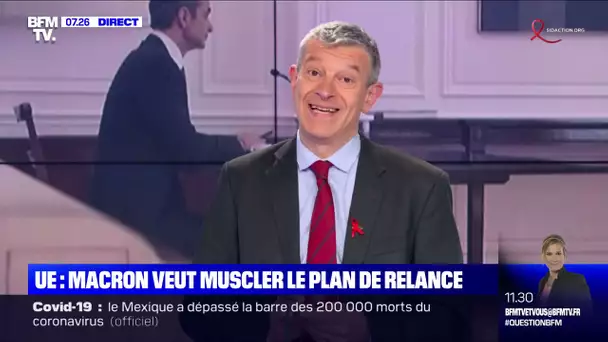 UE: Macron veut muscler le plan de relance