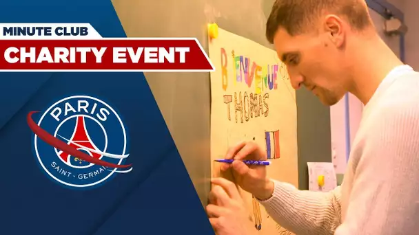 LA MINUTE CLUB - Thomas MEUNIER rend visite à une école