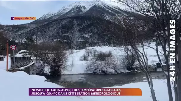 🥶 Névache (Hautes-Alpes) : des températures glaciales, jusqu'à -20,4°C dans cette station météo