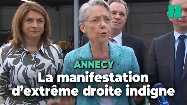 À Annecy, la manifestation d’extrême droite indigne Élisabeth Borne