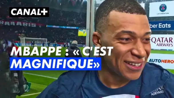 La réaction de Mbappé après son record de buts (201) pour le PSG