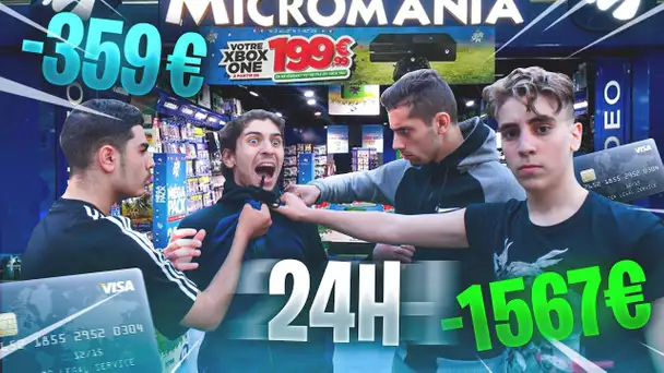 ON ÉCHANGE NOS CARTES BLEUES PENDANT 24H !😂😱