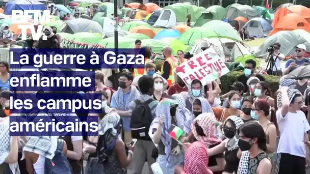 La guerre à Gaza enflamme les campus américains