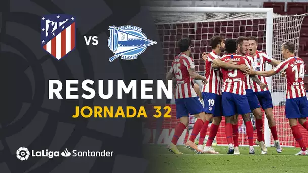 Resumen de Atlético de Madrid vs Deportivo Alavés (2-1)