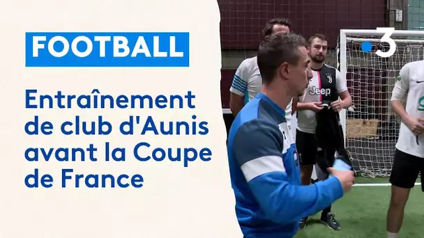 Coupe de France de football : entraînement de club d'Aunis à Périgny