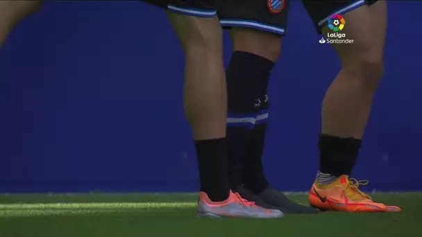 Calentamiento RCD Espanyol de Barcelona vs Valencia CF