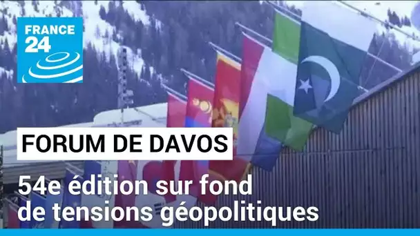 Début du forum de Davos : 54e édition sur fond de tensions géopolitiques • FRANCE 24