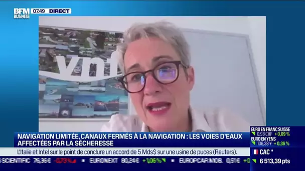 Cécile Avezard (Voies navigables de France) : Les voies d'eaux affectées par la sécheresse