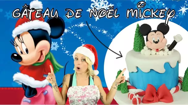 ❅• MICKEY EN PÂTE À SUCRE ! | GÂTEAU CAKE DESIGN NOEL MICKEY •❅