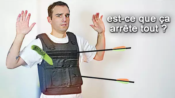 Je teste un gillet pare-balle !