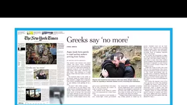 Crise migratoire: "La Grèce dit "stop""