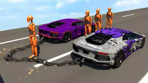 BEAMNG EPIC CHAIN CRASH ! (BeamNG Epic Experiences)