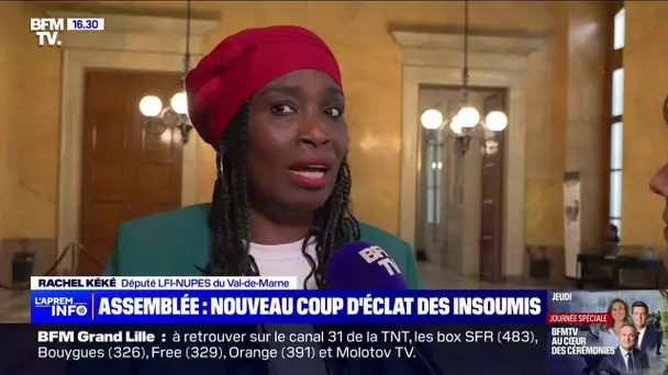 Rachel Kéké: "Chaque semaine il faut qu'il ait un drapeau palestinien"