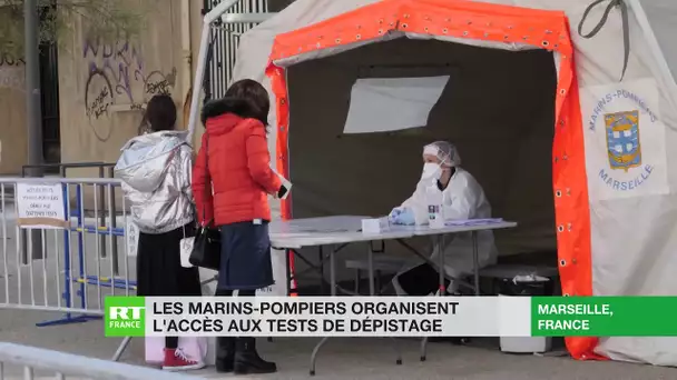 Covid-19 : à Marseille, les marins pompiers organisent l'accès aux tests de dépistage