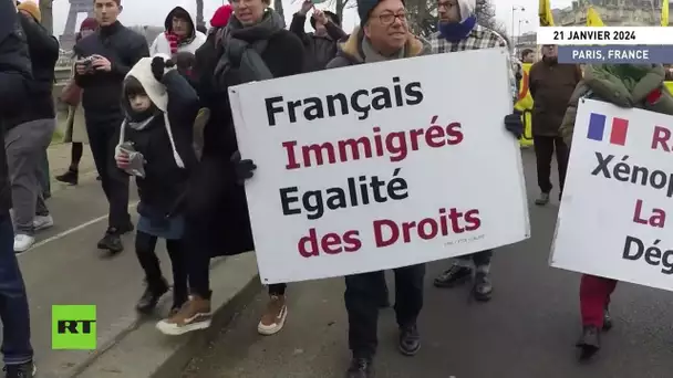 🇫🇷 France: des milliers de personnes manifestent contre la loi immigration