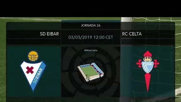 Calentamiento SD Eibar vs RC Celta