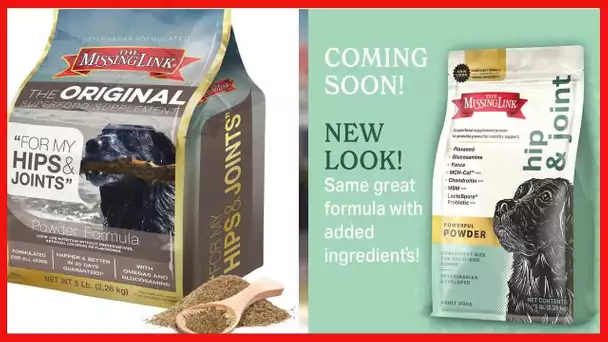 The Missing Link Original Hips & Joints Powder, All-Natural Veterinarian Formulated Superfood Dog