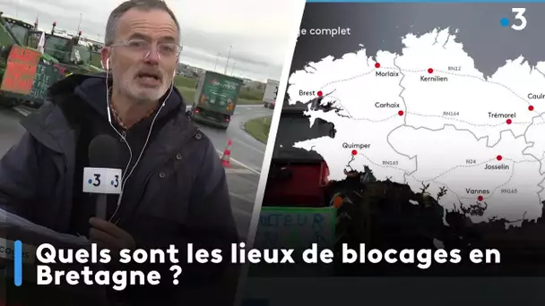 Quels sont les lieux de blocages pour les Agriculteurs ?