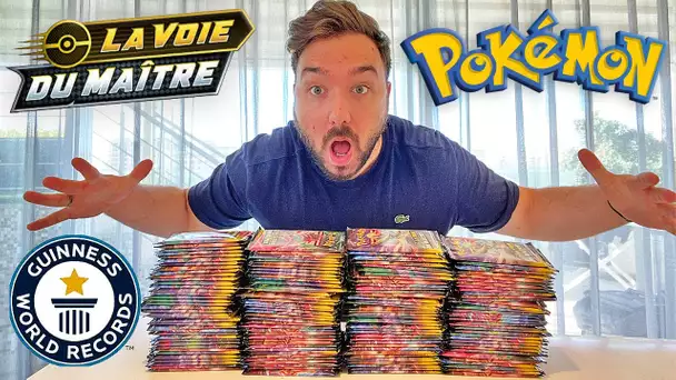 200% IMPOSSIBLE ! ENORME Ouverture de 150 BOOSTERS POKEMON LA VOIE DU MAITRE ! LA CARTE A 1000€ !