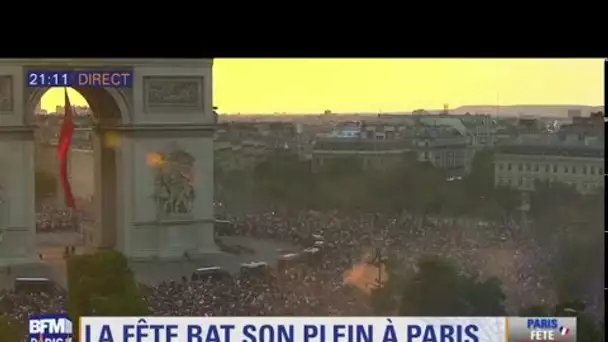 Coupe du monde: écoutez les Parisiens exulter de joie place de l&#039;Etoile