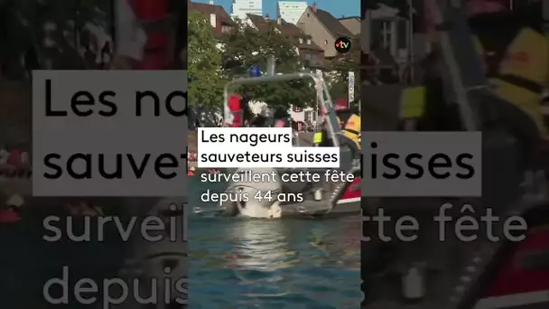 Des milliers de Suisses se sont baignés dans le Rhin 🏊‍♀️ #baignade #eau #fleuve #suisse #été