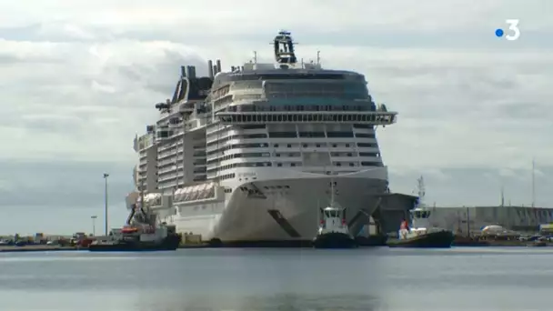 Saint-Nazaire : le Celebrity Apex laisse la place au MSC Virtuosa