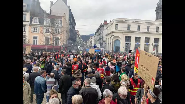 Manifestation du 23 mars à Clermont-Ferrand contre la réforme des retraites