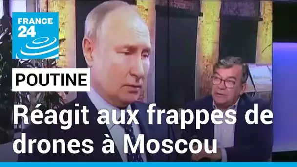 Poutine réagit aux frappes de drones à Moscou • FRANCE 24