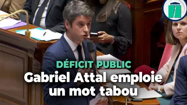 Gabriel Attal, cuisiné sur le déficit public à l’Assemblée, laisse échapper le mot « rigueur »