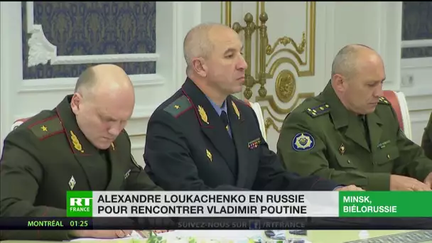 Rencontre à Sotchi entre Vladimir Poutine et Alexandre Loukachenko