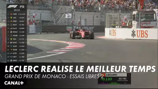 Leclerc reprend le meilleur temps provisoire à Verstappen - Grand Prix de Monaco - Essais Libres 2