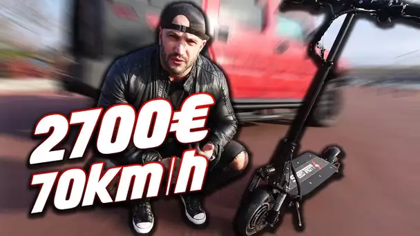 JE TESTE UNE TROTTINETTE À 2700 EUROS QUI MONTE À 70KM/H (SPEEDTROTT RS2000)