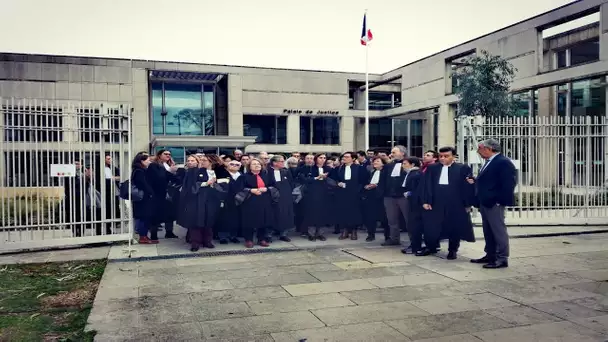 Montpellier : les avocats en grève bloquent le palais de justice