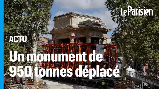 Un monument de 950 tonnes  déplacé à Toulouse pour construire le métro