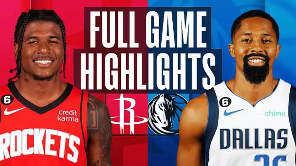 ROCKETS at MAVERICKS  | NBA FULL GAME HIGHLIGHTS | November 16, 2022