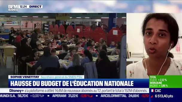 Sophie Vénétitay (SNES-FSU) : Hausse du budget de l'Éducation nationale