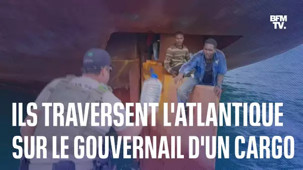 Ces migrants nigérians ont traversé l'Atlantique sur le gouvernail d'un cargo