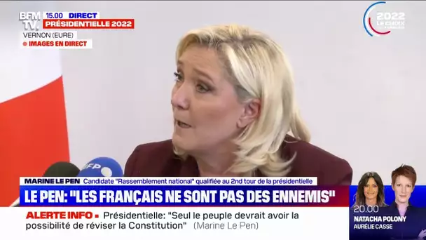 " Pas de journalistes chez Quotidien":M. Le Pen assume de choisir les journalistes qu'elle accrédite