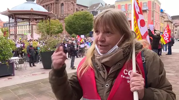 Belfort : 900 agents de la ville et de l'agglo manifestent pour défendre leurs droits