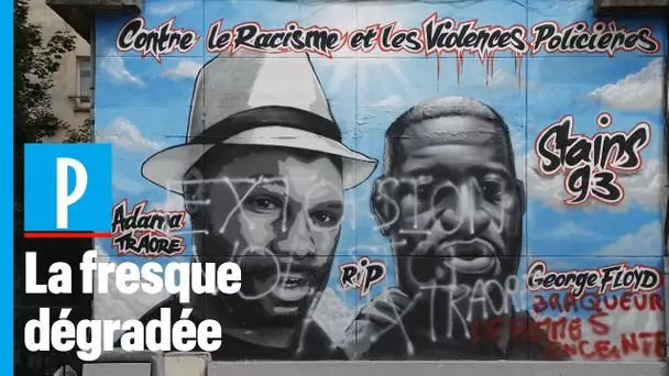 La fresque en hommage à Adama Traoré et George Floyd a été dégradée à Stains