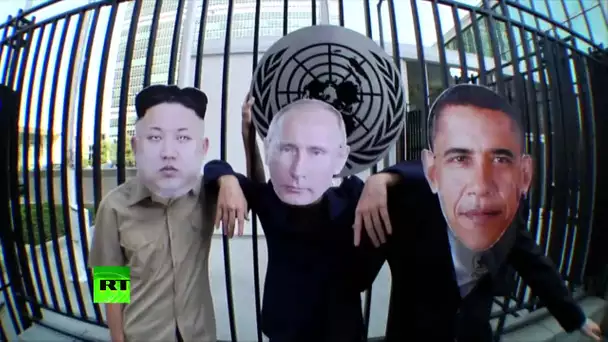Poutine, Obama et Kim font du skate devant l’ONU
