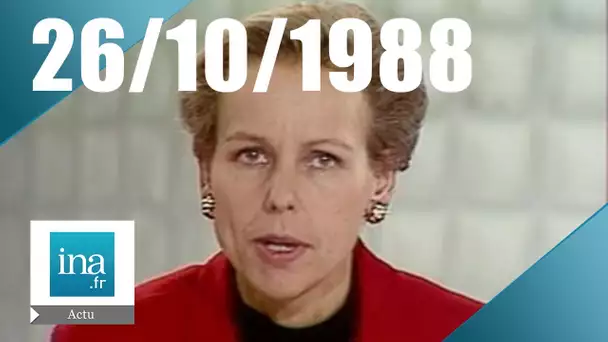 20h Antenne 2 du 26 octobre 1988 | Incident à l'Assemblée et au Sénat | Archive INA