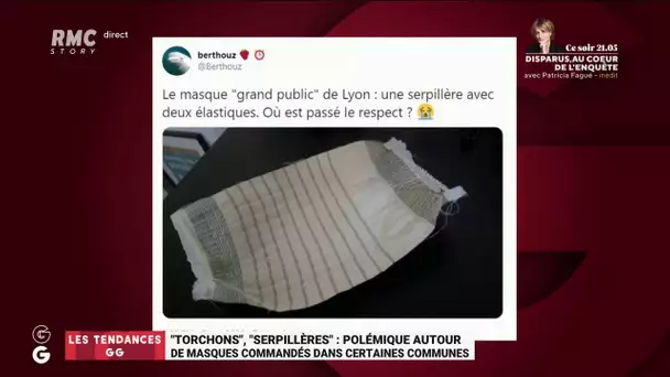 "Torchons", "serpillères": des masques distribués par certaines communes critiqués