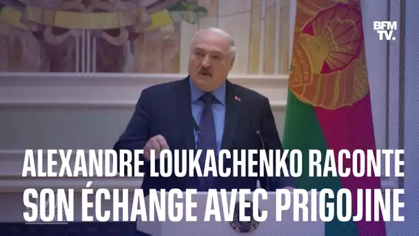 "Ils vous écraseront comme un insecte": Loukachenko raconte son échange avec Prigojine